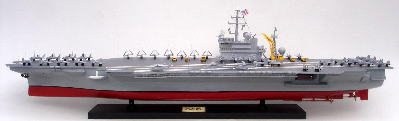 USS America CV-66 - Modèle de Navire porte-avions - GN