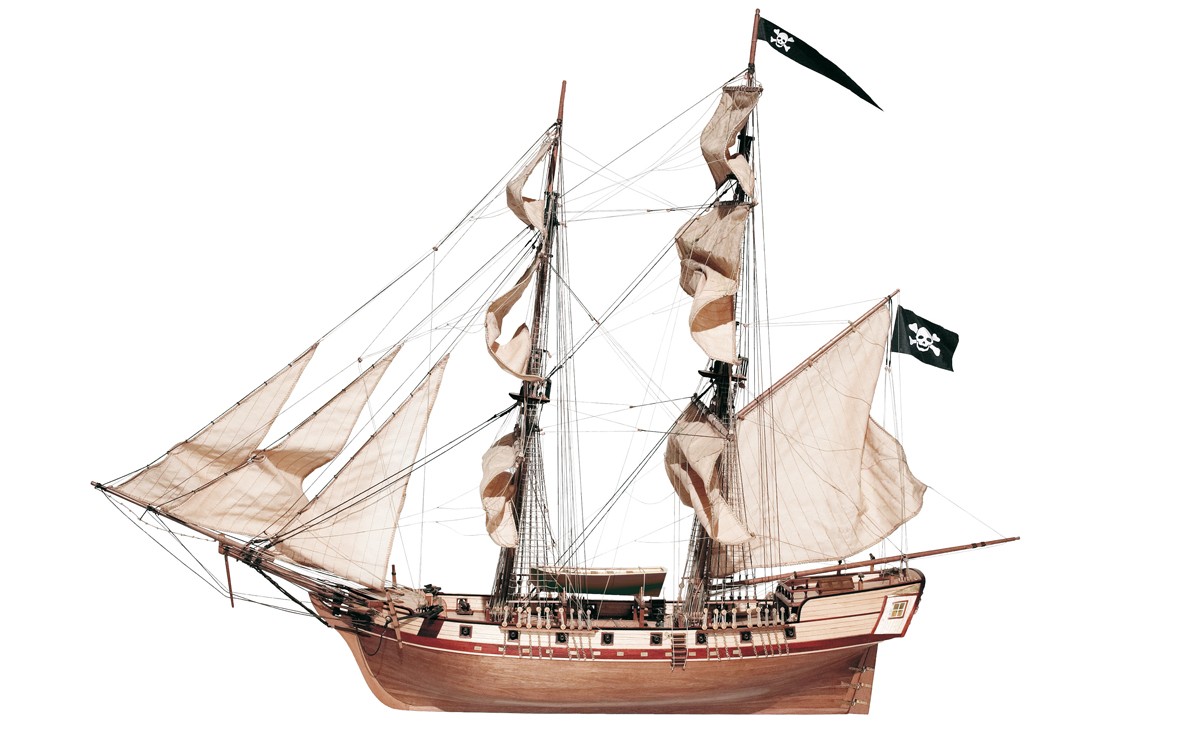 Maquette de bateau en bois Corsair Brig - Occre (13600)